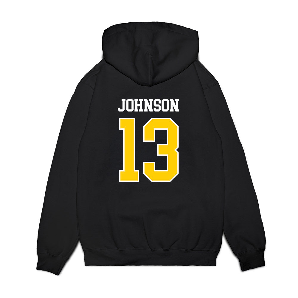 Iowa - NCAA Women's Basketball : Kennise Johnson - Hawkeyes Sherseys Premium Hooded Sweatshirt-1