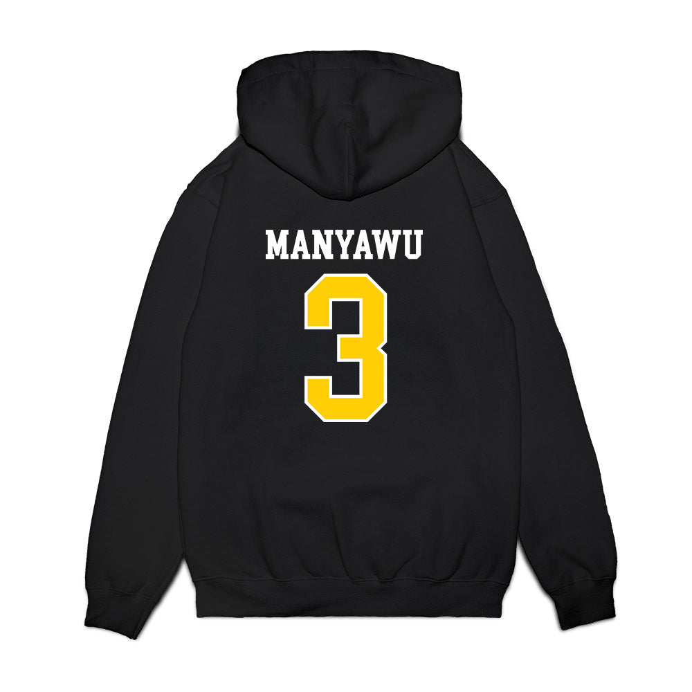 Iowa - NCAA Men's Basketball : Cam Manyawu - Hawkeyes Sherseys Premium Hooded Sweatshirt-1