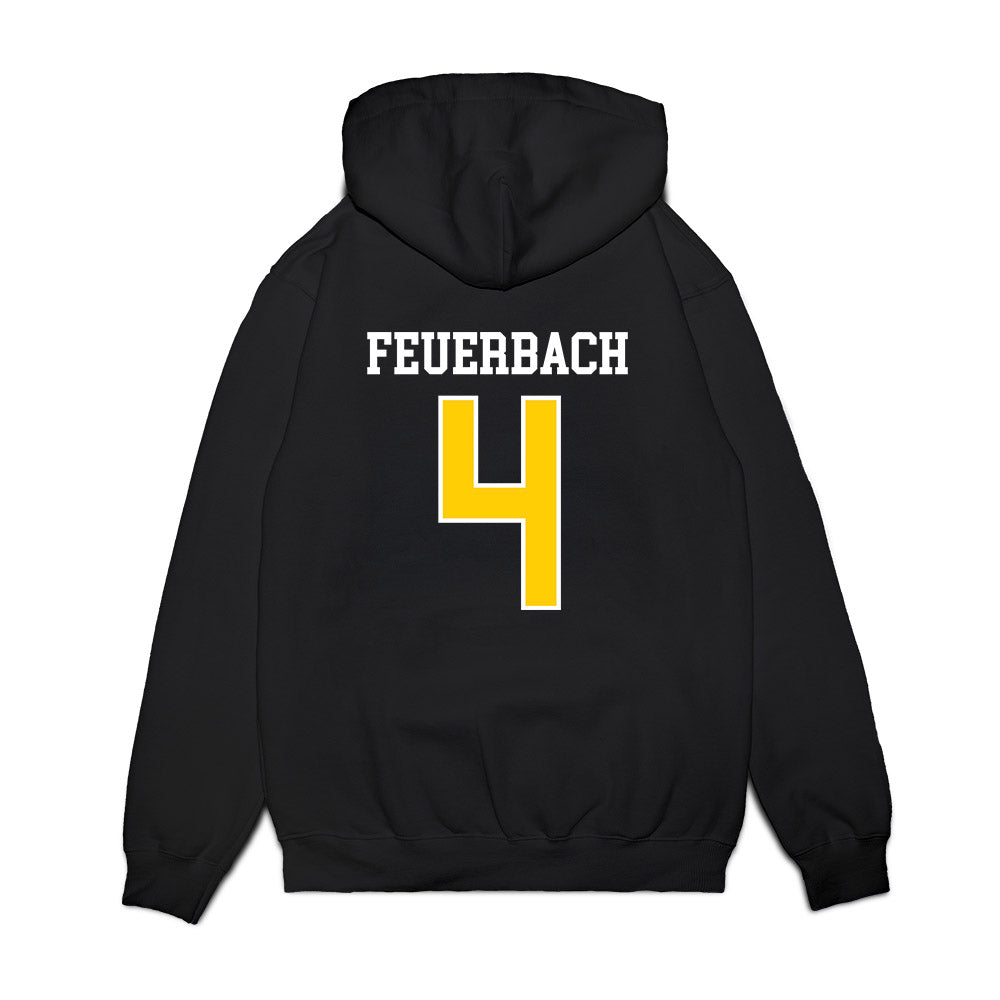 Iowa - NCAA Women's Basketball : Kylie Feuerbach - Hawkeyes Sherseys Premium Hooded Sweatshirt-1