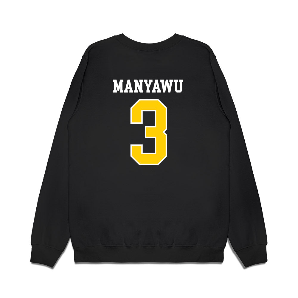 Iowa - NCAA Men's Basketball : Cam Manyawu - Hawkeyes Sherseys Premium Crewneck Sweatshirt-1