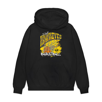Iowa - NCAA Men's Basketball : Joey Matteoni - Hawkeyes Sherseys Premium Hooded Sweatshirt-0