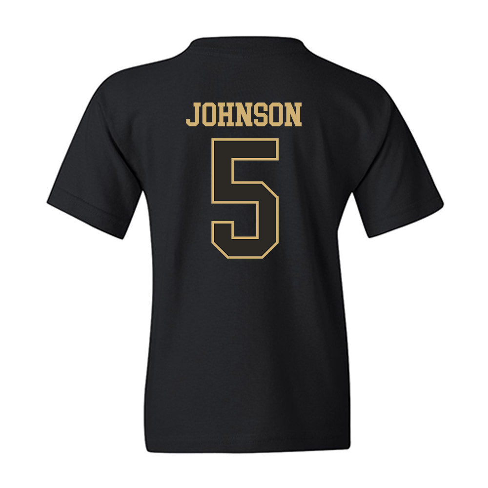 Vanderbilt - NCAA Women's Basketball : Jhai Johnson - Commodores Shersey Youth T-Shirt-1