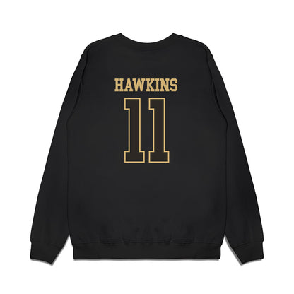 Vanderbilt - NCAA Men's Basketball : Mav Hawkins - Commodores Shersey Premium Crewneck Sweatshirt-1