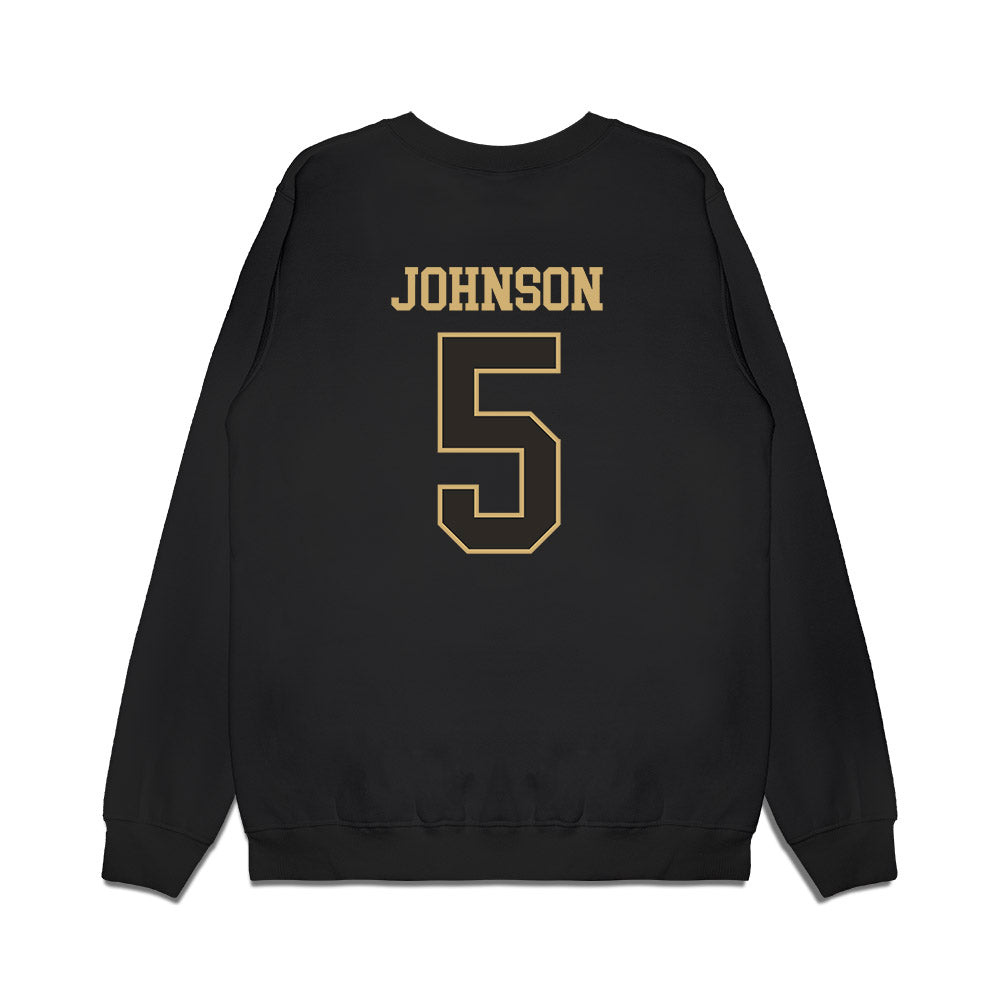 Vanderbilt - NCAA Women's Basketball : Jhai Johnson - Commodores Shersey Premium Crewneck Sweatshirt-1