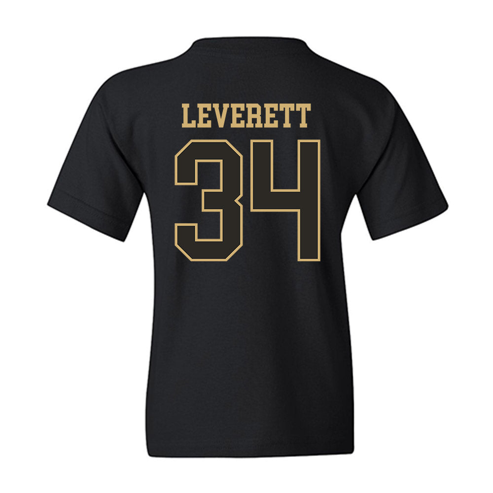 Vanderbilt - NCAA Men's Basketball : Jayden Leverett - Commodores Shersey Youth T-Shirt-1