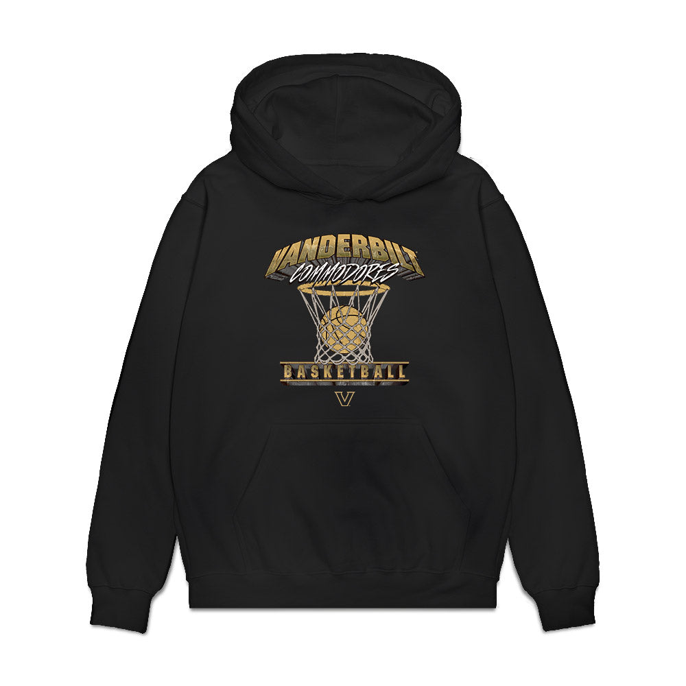 Vanderbilt - NCAA Men's Basketball : Devin Mcglockton - Commodores Shersey Premium Hooded Sweatshirt-0