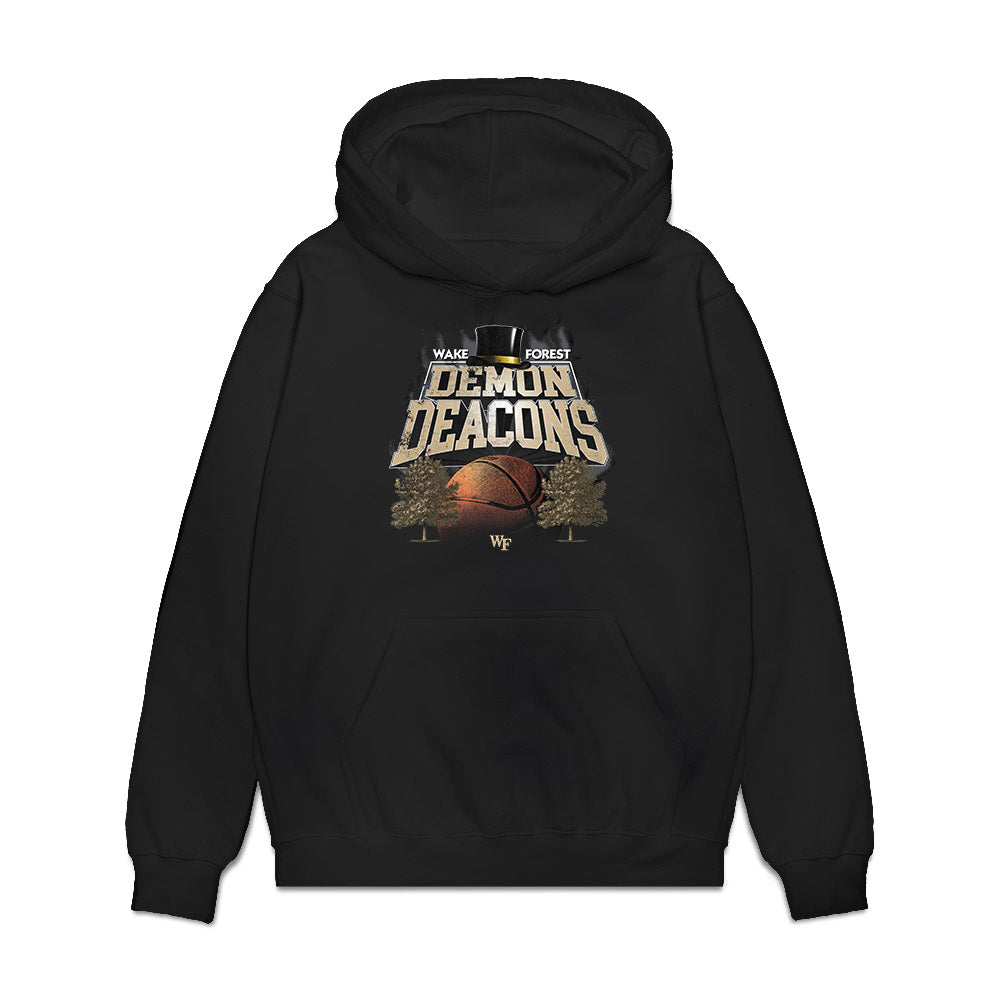 Wake Forest - NCAA Men's Basketball : Vincent Ricchiuti - Vintage Basketball Premium Hooded Sweatshirt-0
