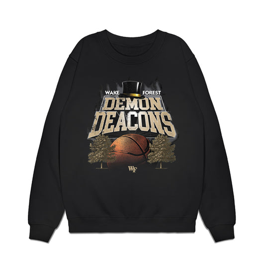 Wake Forest - NCAA Men's Basketball : Juke Harris - Vintage Basketball Premium Crewneck Sweatshirt-0