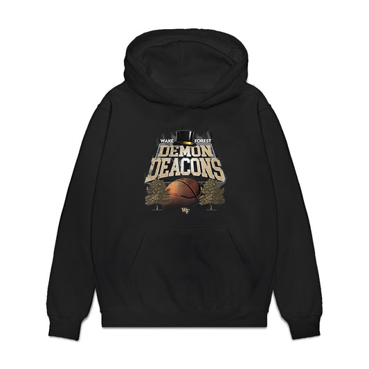 Wake Forest - NCAA Women's Basketball : Savannah Metcalfe - Vintage Basketball Premium Hooded Sweatshirt-0