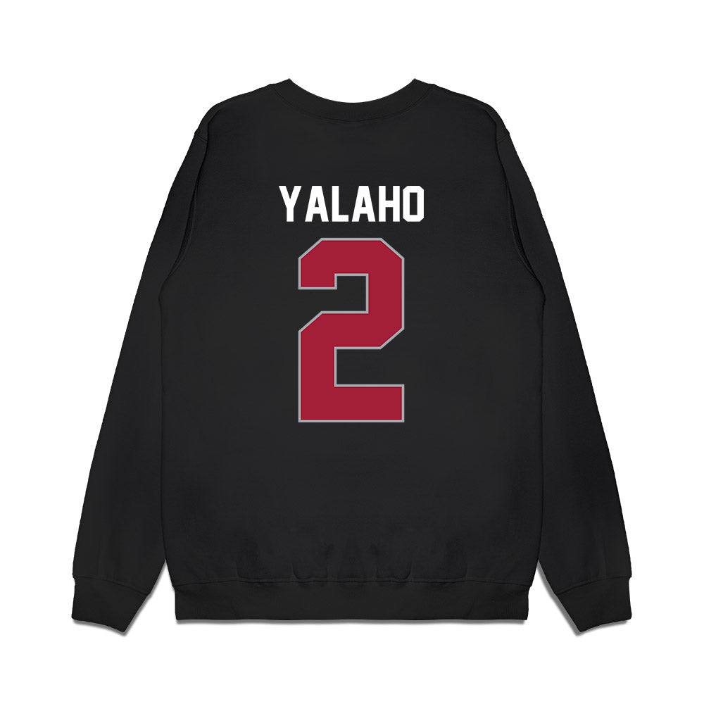 WSU - NCAA Men's Basketball : Eemeli Yalaho - Cougars Shersey Premium Crewneck Sweatshirt-1