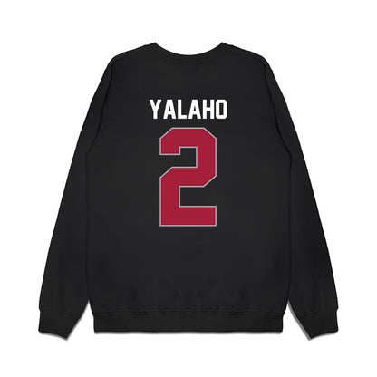 WSU - NCAA Men's Basketball : Eemeli Yalaho - Cougars Shersey Premium Crewneck Sweatshirt-1