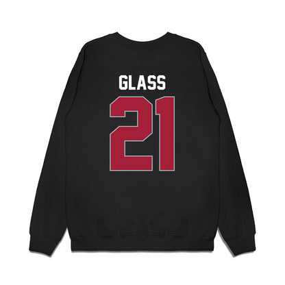 WSU - NCAA Men's Basketball : Ace Glass - Cougars Shersey Premium Crewneck Sweatshirt-1