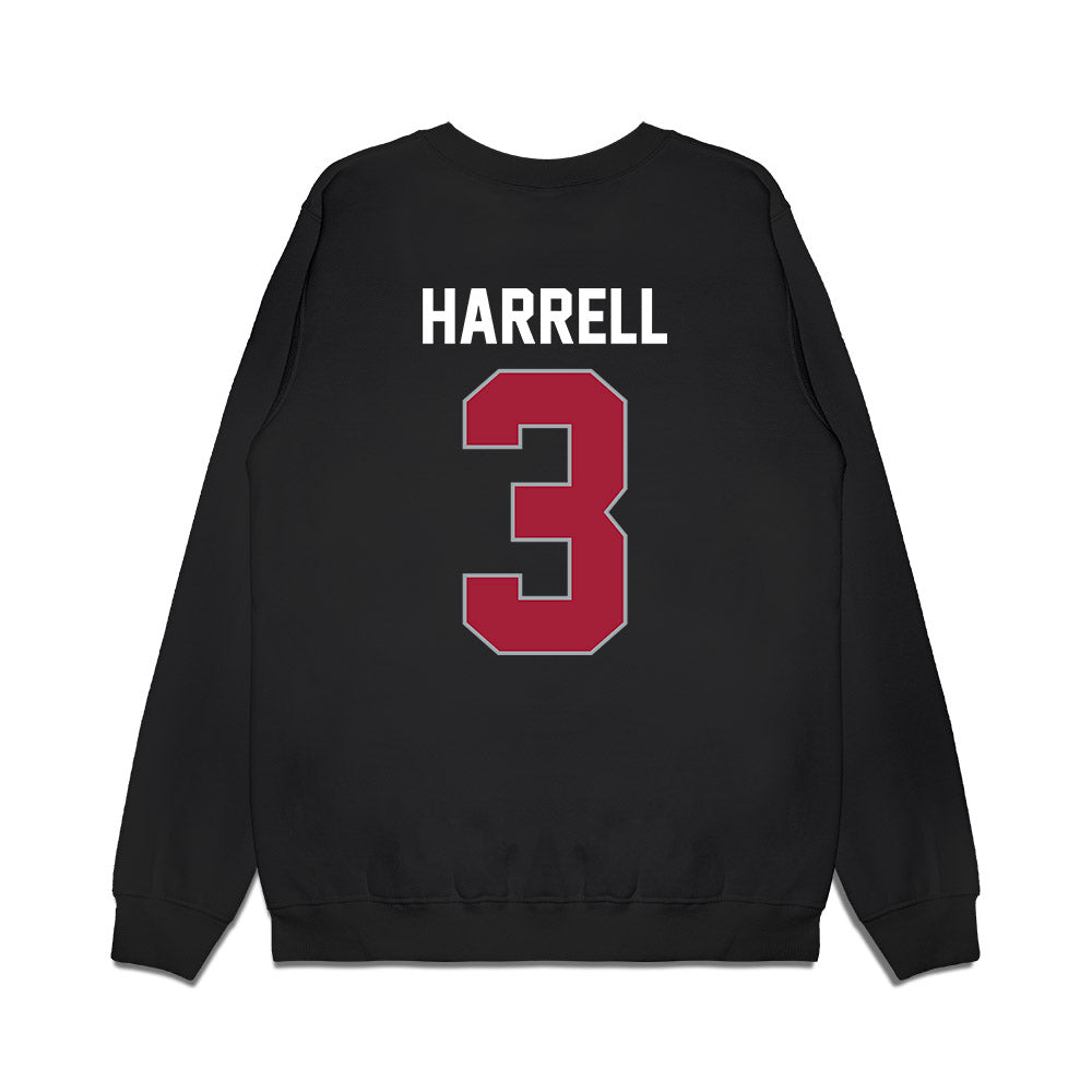 WSU - NCAA Men's Basketball : Jaylen Harrell - Cougars Shersey Premium Crewneck Sweatshirt-1