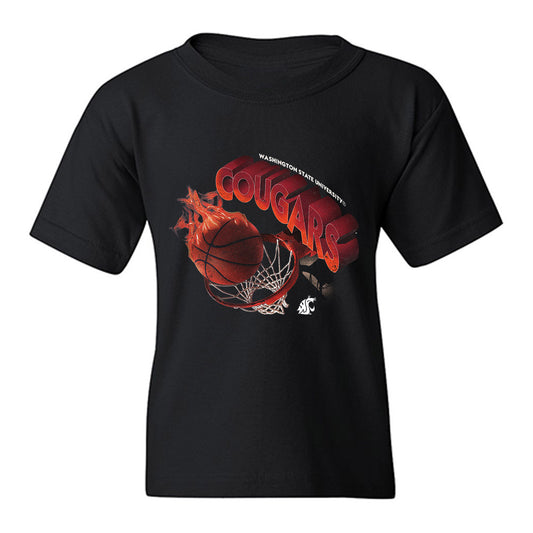 WSU - NCAA Men's Basketball : Jaylen Harrell - Cougars Shersey Youth T-Shirt-0