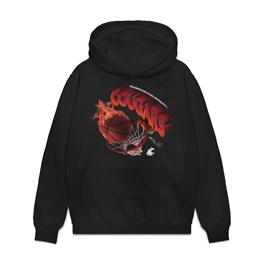 WSU - NCAA Men's Basketball : Eemeli Yalaho - Cougars Shersey Premium Hooded Sweatshirt-0