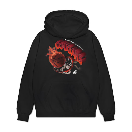 WSU - NCAA Men's Basketball : Jaylen Harrell - Cougars Shersey Premium Hooded Sweatshirt-0