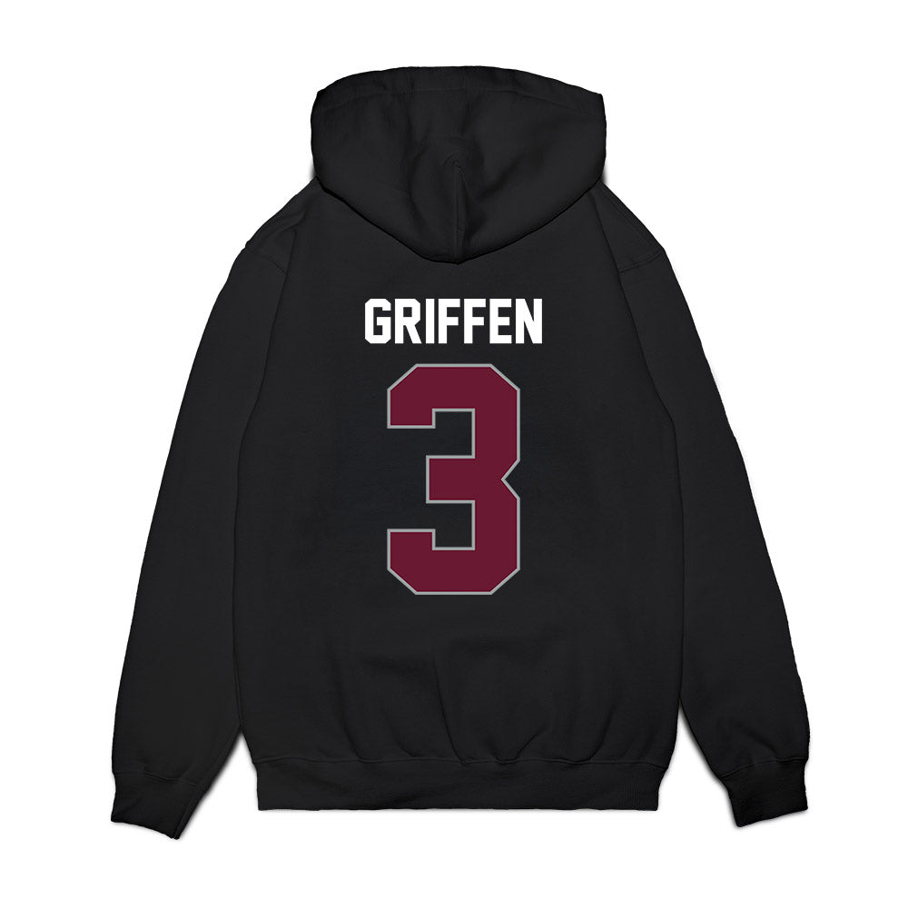 Texas A&M - NCAA Men's Basketball : Rylan Griffen - Vintage Shersey Premium Hooded Sweatshirt-1