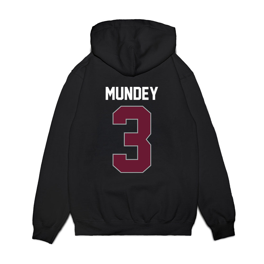 Texas A&M - NCAA Men's Basketball : Neiko Mundey - Vintage Shersey Premium Hooded Sweatshirt-1