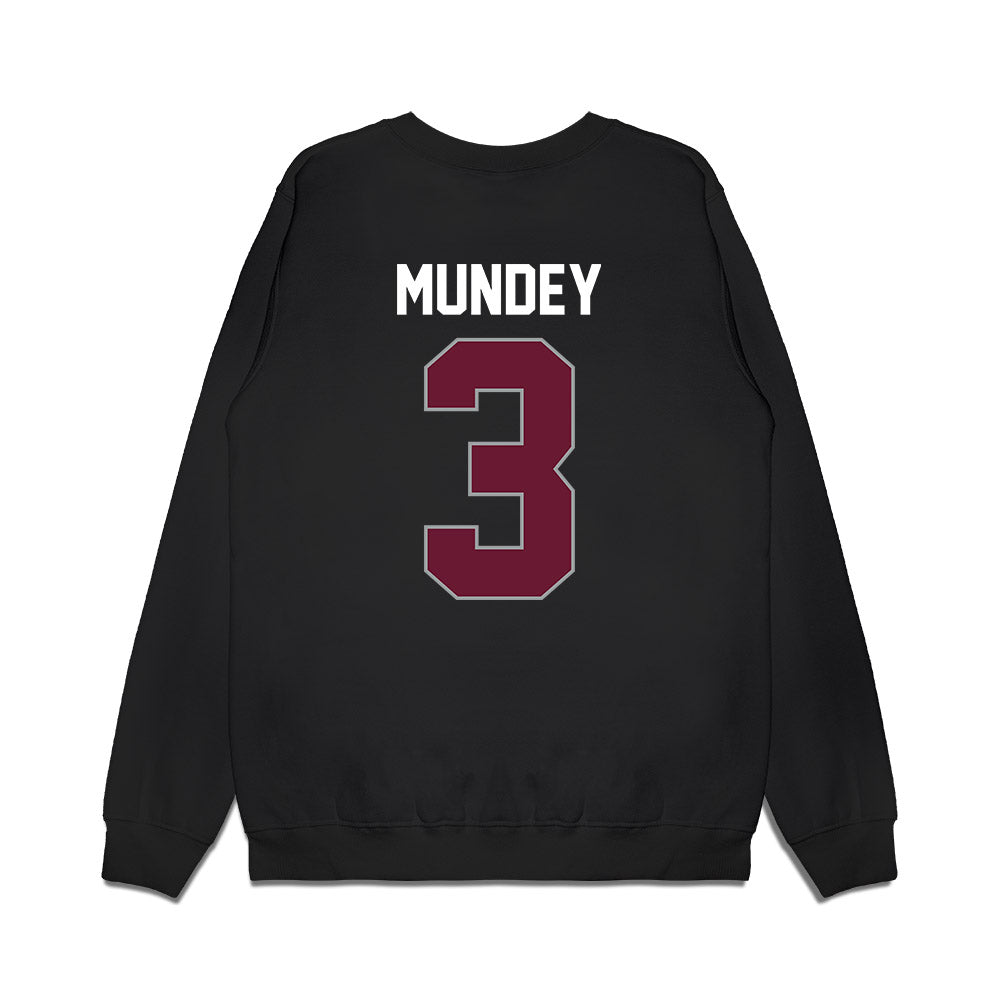 Texas A&M - NCAA Men's Basketball : Neiko Mundey - Vintage Shersey Premium Crewneck Sweatshirt-1
