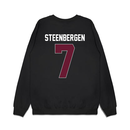 Texas A&M - NCAA Women's Basketball : Pien Steenbergen - Vintage Shersey Premium Crewneck Sweatshirt-1
