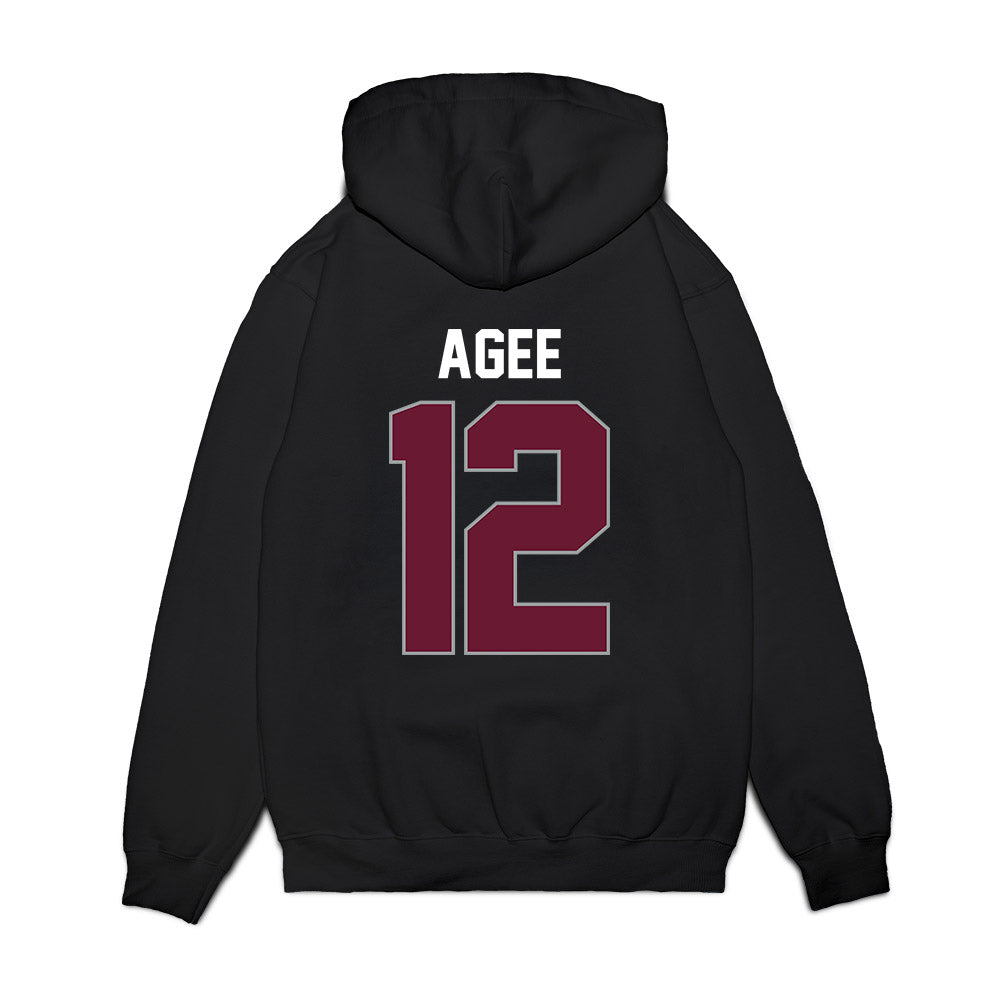 Texas A&M - NCAA Men's Basketball : Rashaun Agee - Vintage Shersey Premium Hooded Sweatshirt-1