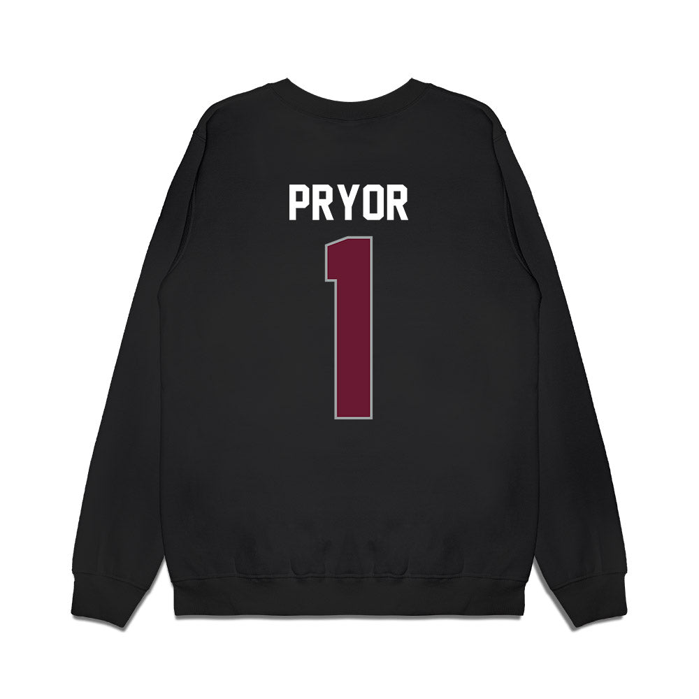 Texas A&M - NCAA Women's Basketball : Ny'Ceara Pryor - Vintage Shersey Premium Crewneck Sweatshirt-1