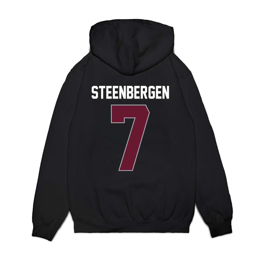 Texas A&M - NCAA Women's Basketball : Pien Steenbergen - Vintage Shersey Premium Hooded Sweatshirt-1