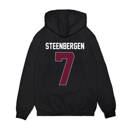 Texas A&M - NCAA Women's Basketball : Pien Steenbergen - Vintage Shersey Premium Hooded Sweatshirt-1