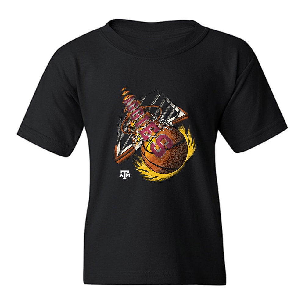Texas A&M - NCAA Women's Basketball : Chaney Spencer - Vintage Shersey Youth T-Shirt-0