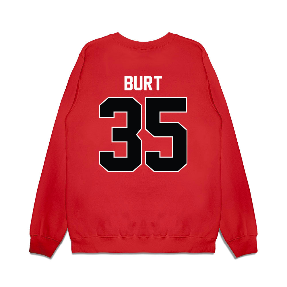 Nebraska - NCAA Men's Basketball : Henry Burt - Vintage Basketball Premium Crewneck Sweatshirt-1