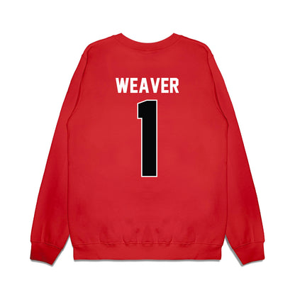Nebraska - NCAA Women's Basketball : Hailey Weaver - Vintage Basketball Premium Crewneck Sweatshirt-1