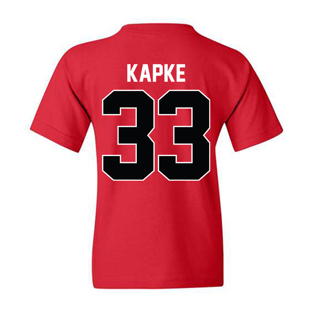 Nebraska - NCAA Men's Basketball : Boden Kapke - Vintage Basketball Youth T-Shirt-1
