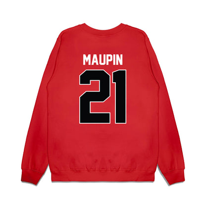 Nebraska - NCAA Women's Basketball : Eliza Maupin - Vintage Basketball Premium Crewneck Sweatshirt-1