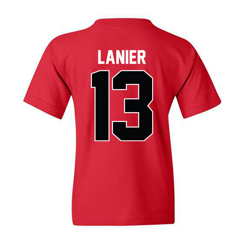 Nebraska - NCAA Men's Basketball : Jacob Lanier - Vintage Basketball Youth T-Shirt-1