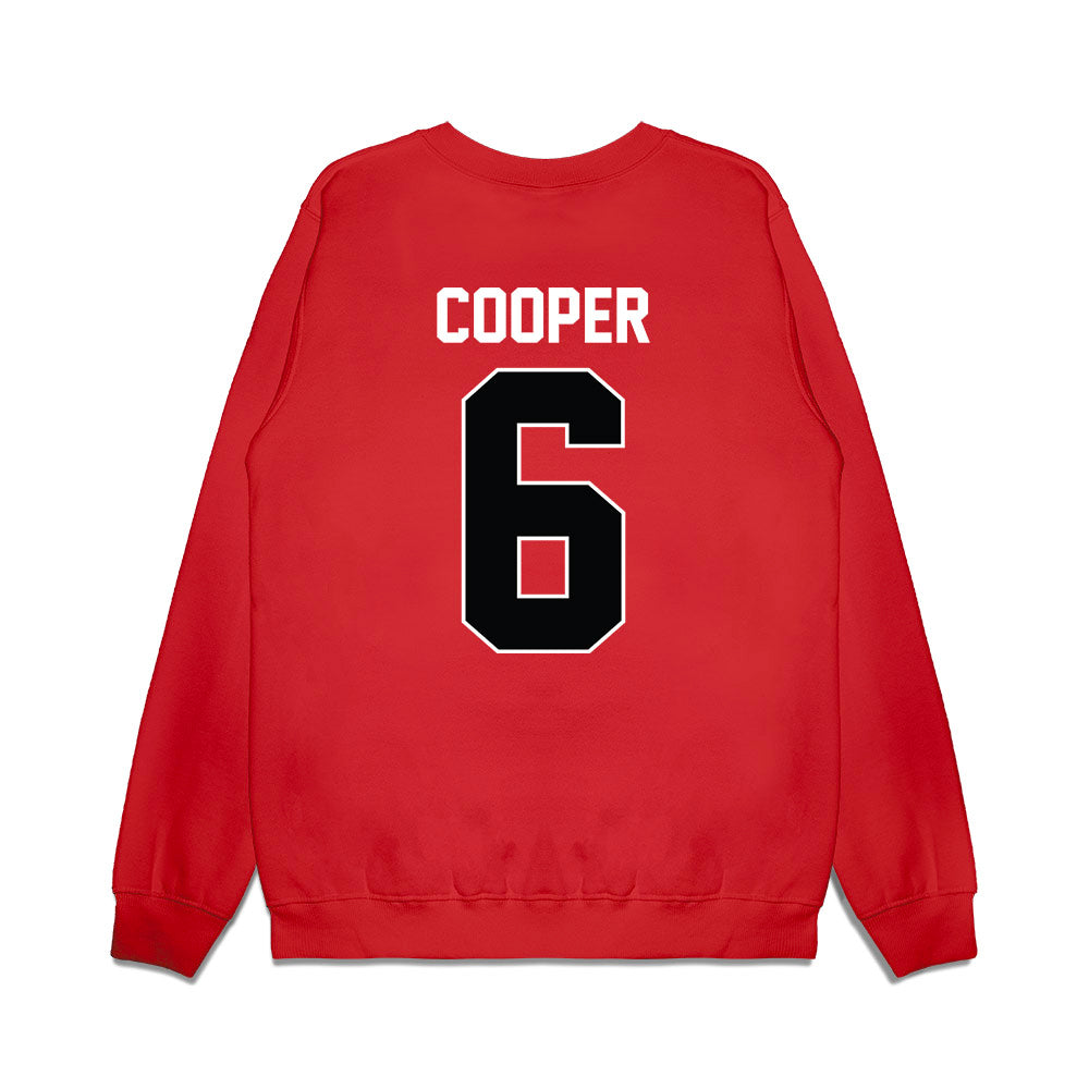 Nebraska - NCAA Men's Basketball : Will Cooper - Vintage Basketball Premium Crewneck Sweatshirt-1