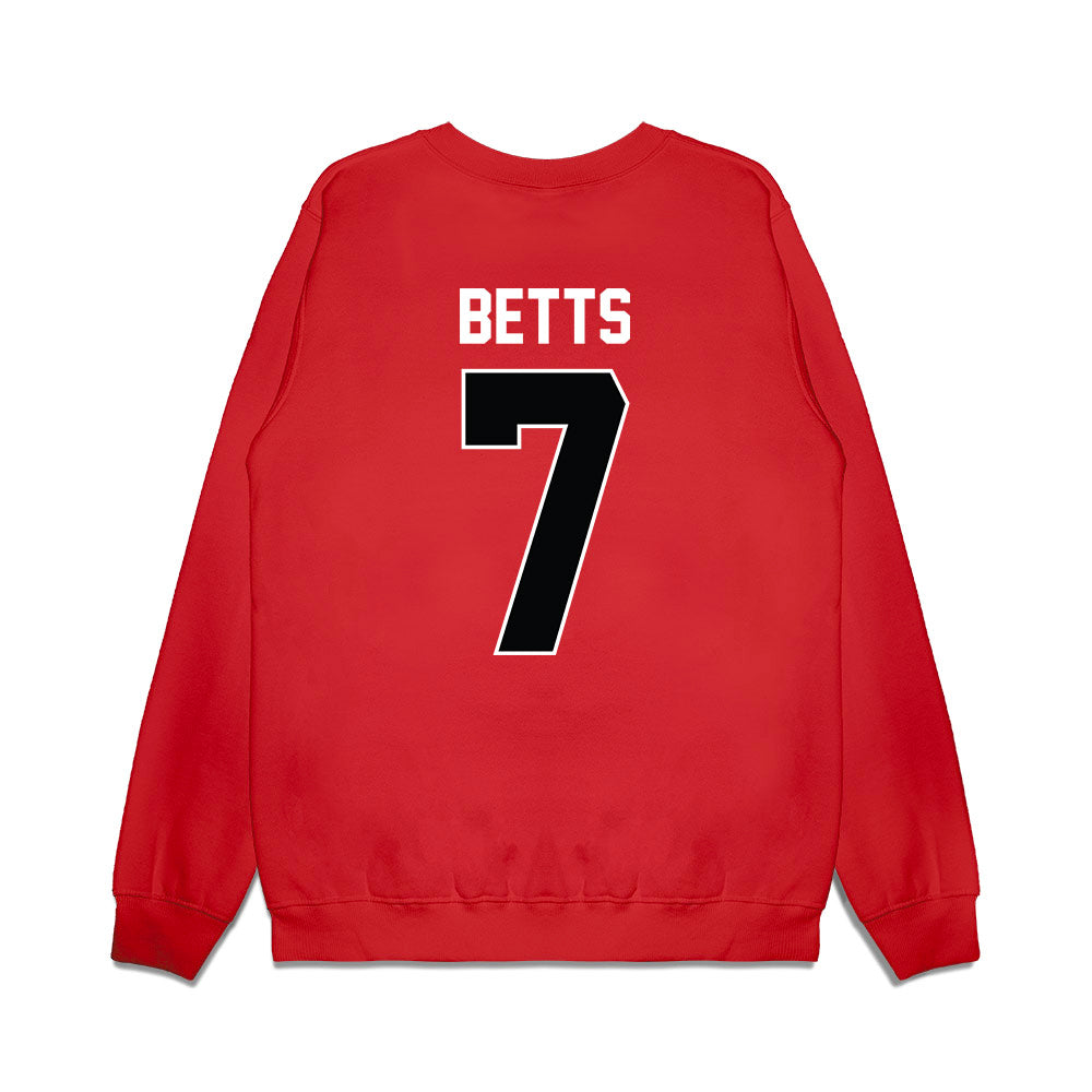 Nebraska - NCAA Men's Basketball : Kadyn Betts - Vintage Basketball Premium Crewneck Sweatshirt-1