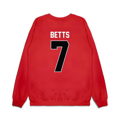 Nebraska - NCAA Men's Basketball : Kadyn Betts - Vintage Basketball Premium Crewneck Sweatshirt-1