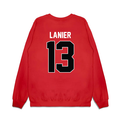 Nebraska - NCAA Men's Basketball : Jacob Lanier - Vintage Basketball Premium Crewneck Sweatshirt-1