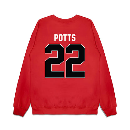 Nebraska - NCAA Women's Basketball : Natalie Potts - Vintage Basketball Premium Crewneck Sweatshirt-1