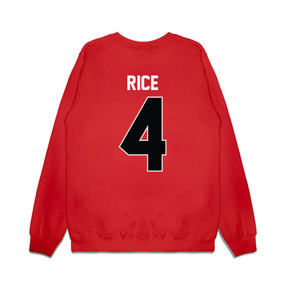 Nebraska - NCAA Men's Basketball : Colin Rice - Vintage Basketball Premium Crewneck Sweatshirt-1