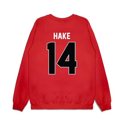 Nebraska - NCAA Women's Basketball : Callin Hake - Vintage Basketball Premium Crewneck Sweatshirt-1