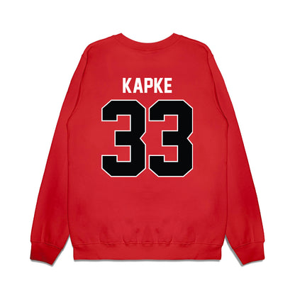 Nebraska - NCAA Men's Basketball : Boden Kapke - Vintage Basketball Premium Crewneck Sweatshirt-1