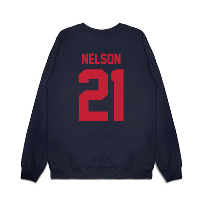 Arizona - NCAA Men's Basketball : Evan Nelson - Sport Shersey Premium Crewneck Sweatshirt-1