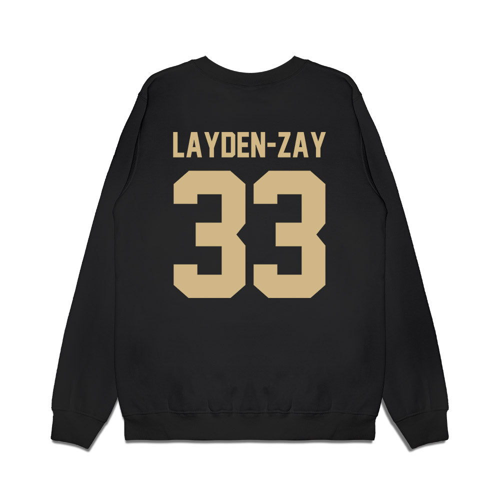 Purdue - NCAA Women's Basketball : Madison Layden-Zay - Vintage Basketball Premium Crewneck Sweatshirt-1