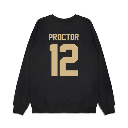Purdue - NCAA Women's Basketball : Aysia Proctor - Vintage Basketball Premium Crewneck Sweatshirt-1