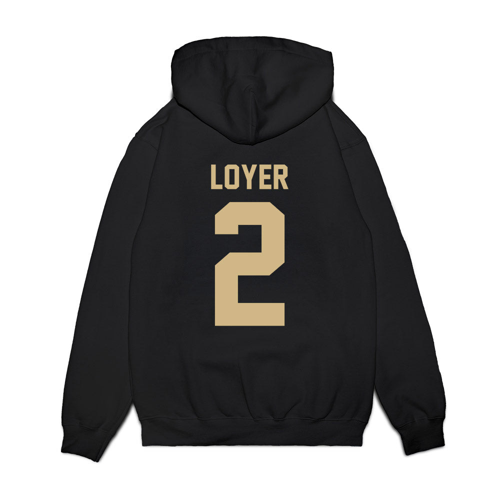 Purdue - NCAA Men's Basketball : Fletcher Loyer - Vintage Basketball Premium Hooded Sweatshirt-1