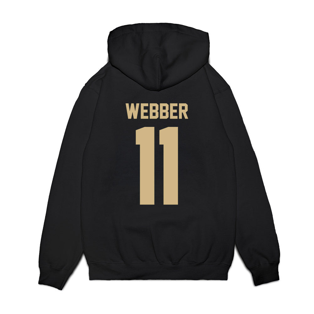 Purdue - NCAA Men's Basketball : Jacob Webber - Vintage Basketball Premium Hooded Sweatshirt-1