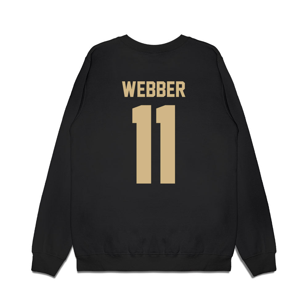 Purdue - NCAA Men's Basketball : Jacob Webber - Vintage Basketball Premium Crewneck Sweatshirt-1