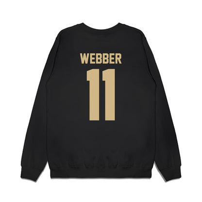 Purdue - NCAA Men's Basketball : Jacob Webber - Vintage Basketball Premium Crewneck Sweatshirt-1