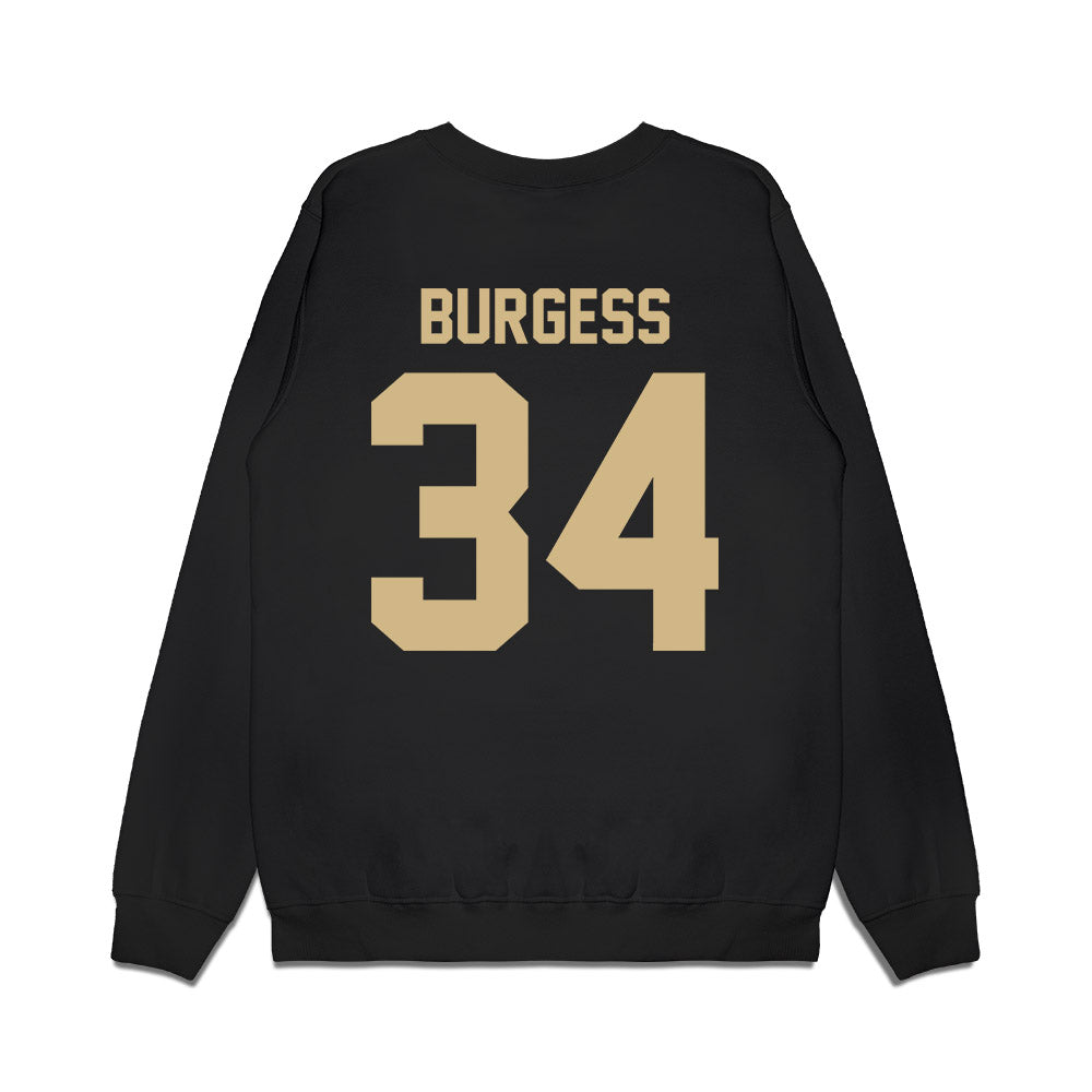 Purdue - NCAA Men's Basketball : Raleigh Burgess - Vintage Basketball Premium Crewneck Sweatshirt-1